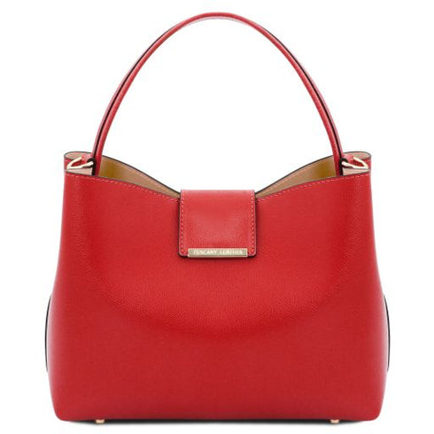 Clio - Leather secchiello bag